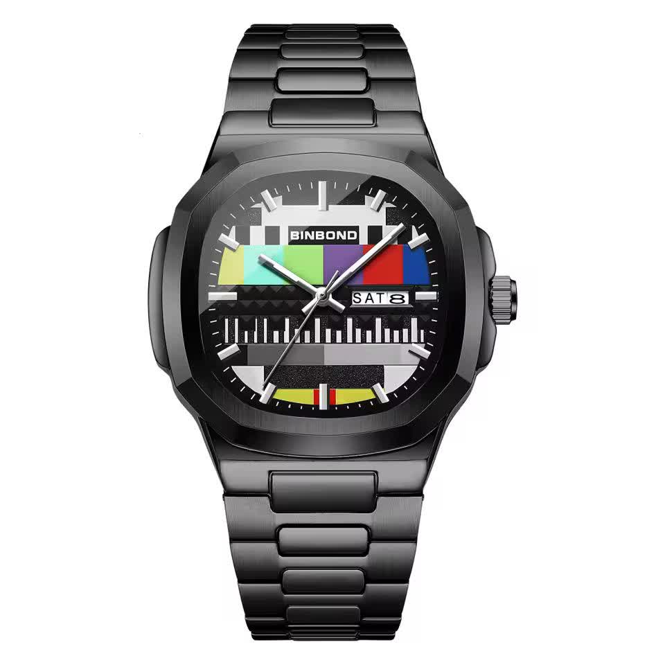 ساعت مچي مردانه بين باند BIN BOND طرح پارازيت مخصوص اينترنت ايران