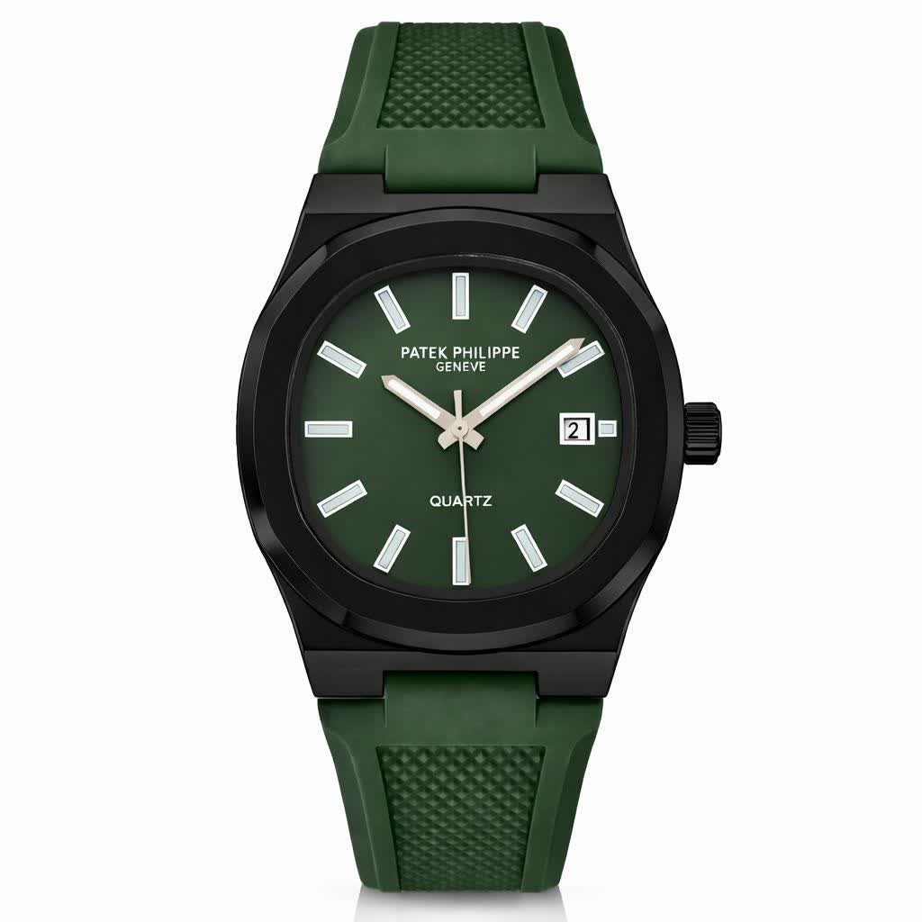 ساعت مچی عقربه ای مردانه پتک فيليپ PATEKPHILIPPE سبز مشکی