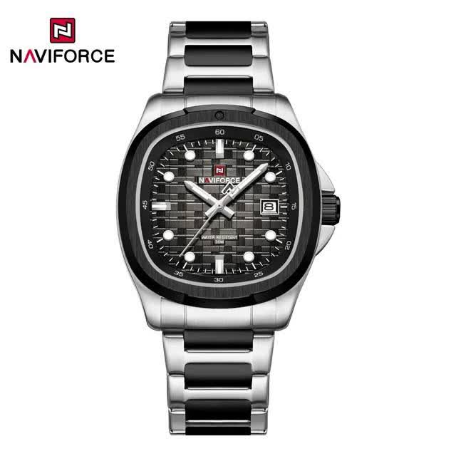 ساعت مچي عقربه اي مردانه نيوي فورس NAVIFORCE مدل Nf9240 مشکي