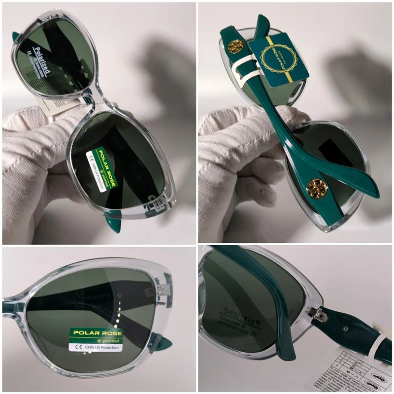 عینک آفتابی زنانه پلاریزه polarized فریم سبز