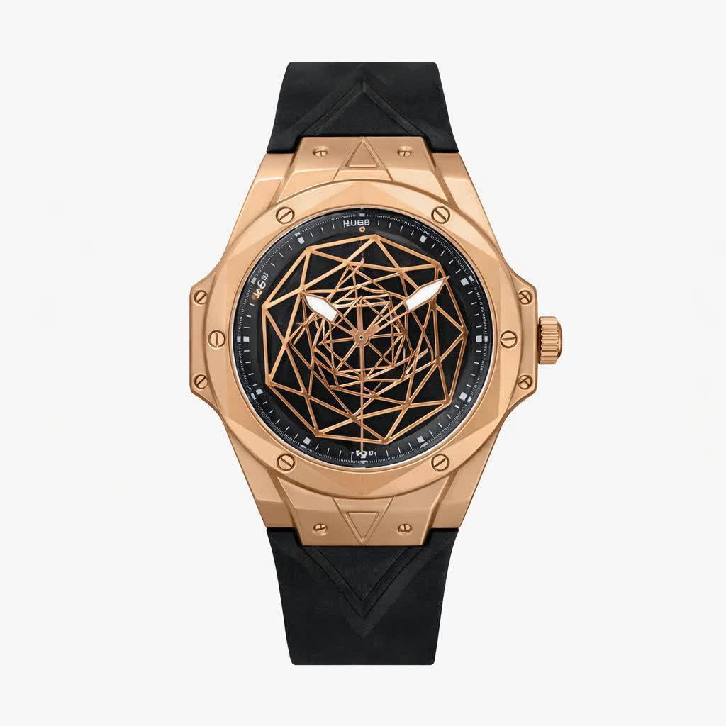 ساعت مچی مردانه هابلوت کهکشانی HUBLOT رزگلد