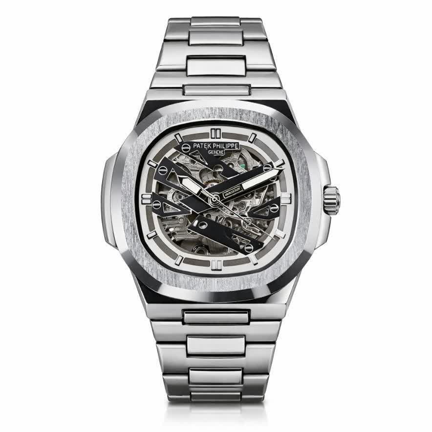ساعت مچی اتوماتيک مردانه پتک فيليپ PATEK PHILIPPE نقره ای مربع قفل مخفی