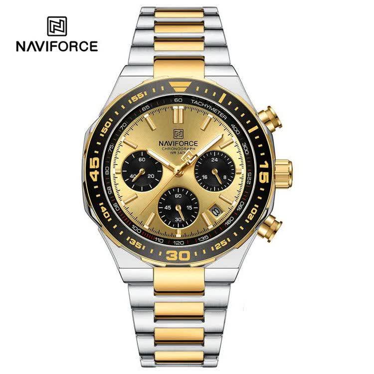 ساعت مچی کرنوگراف مردانه نیوی فورس NAVIFORCE مدل Nf8049 موتور ژاپن