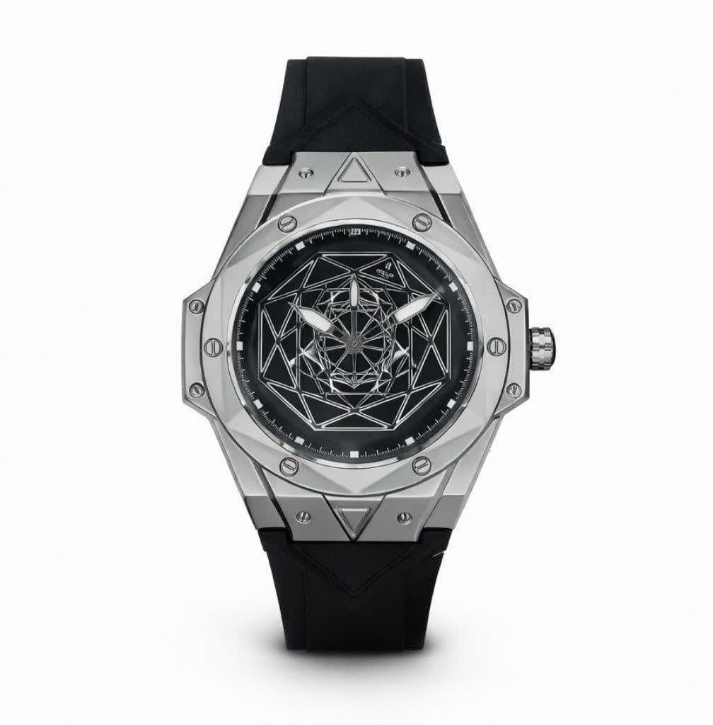ساعت مچی مردانه هابلوت کهکشانی HUBLOT مشکی نقره ای
