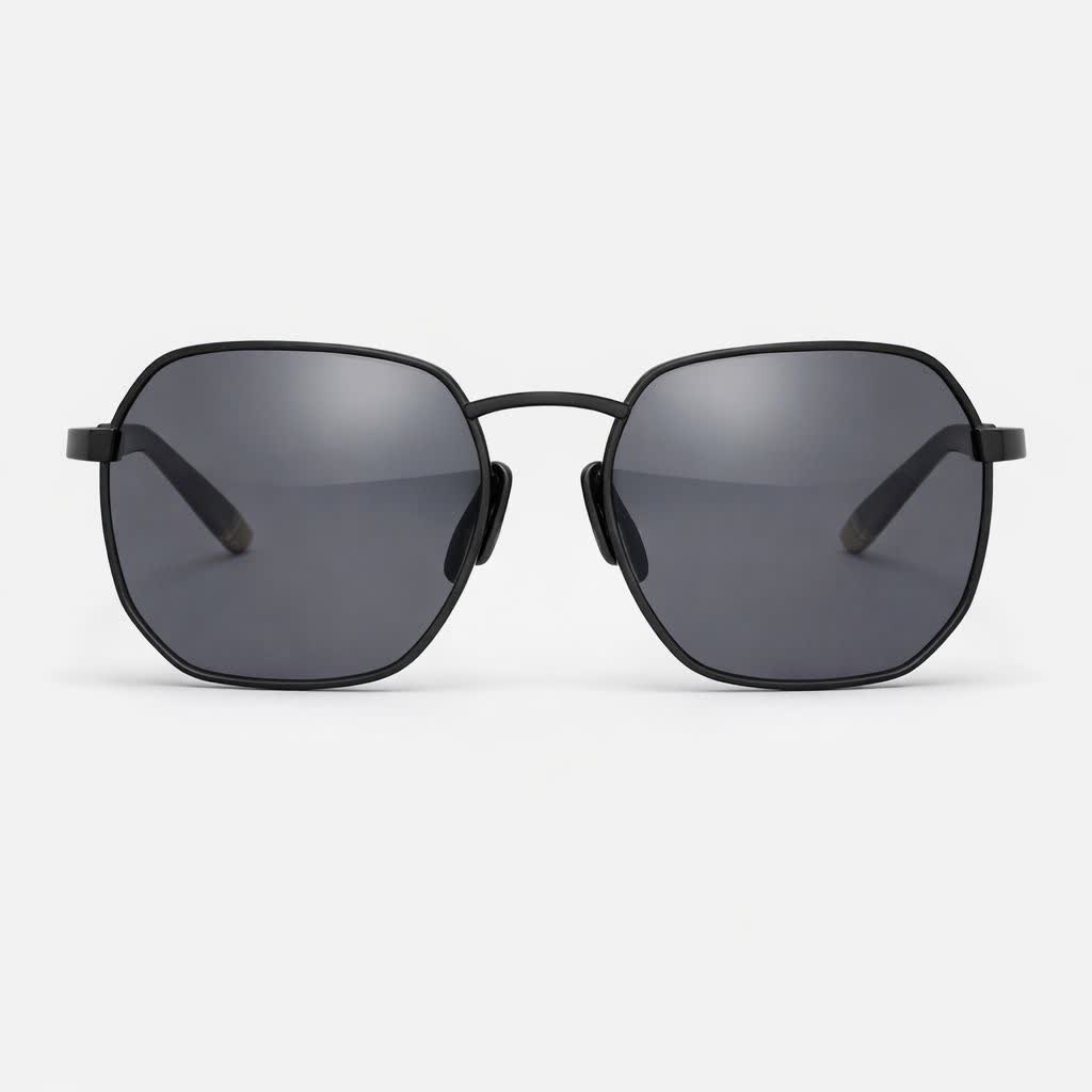 عينک آفتابی مردانه پورش ديزاين Porsche Design ايتاليا استاندارد مدل C8 فريم مشکی ذغالی + باکس