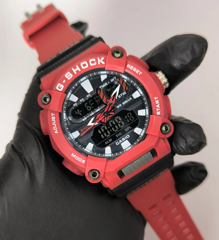 ساعت مچی اسپرت کاسیو بند قرمز