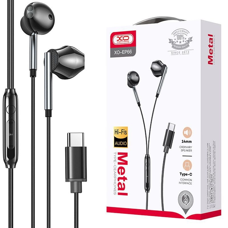 هندزفری تایپ سی ایکس او XO-EP66 دارای کنترل صدا و تماس