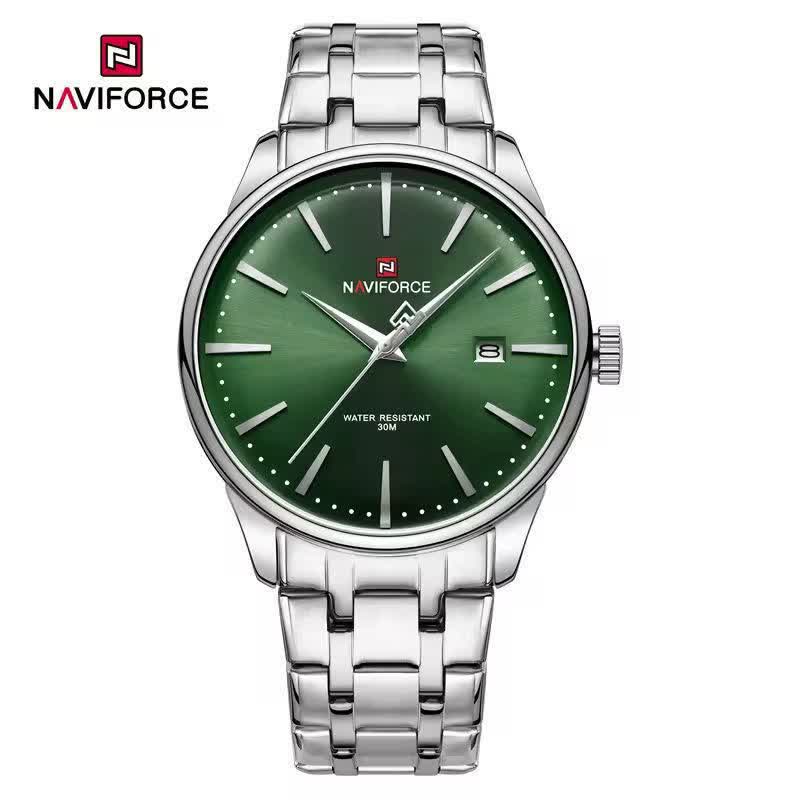 ساعت مچی مردانه نيوی فورس NAVIFORCE مدل Nf9230 ژاپنی صفحه سبز