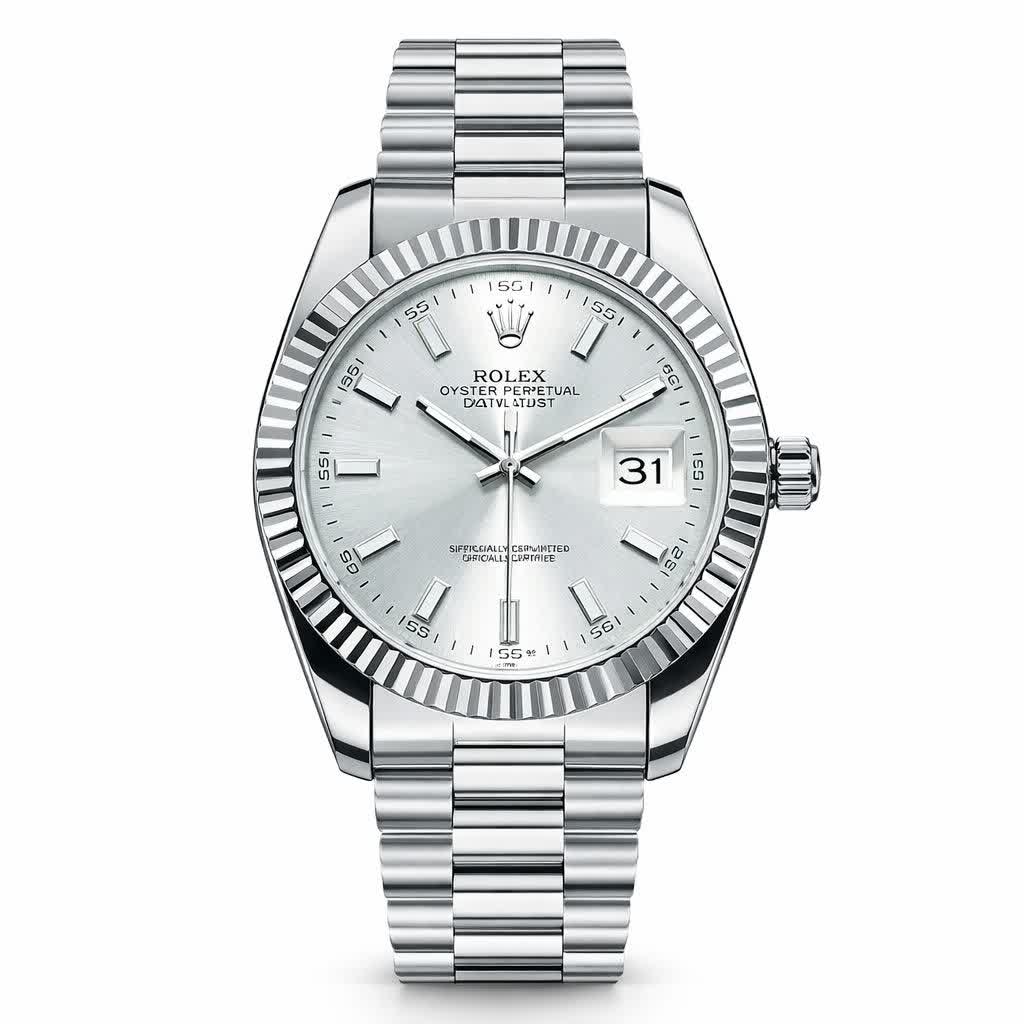 ساعت رولکس ديت جاست مردانه ROLEX Date just تايوان صفحه سفيد فوق العاده