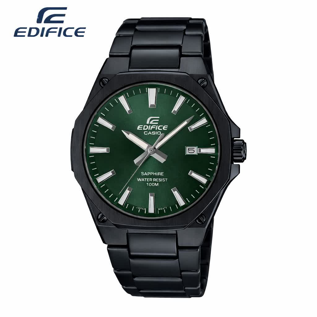 ساعت مچی مردانه کاسيو اديفايس CASIO EDIFICE مشکی سبز +جعبه