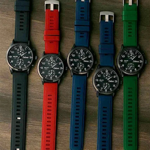 ساعت مچی مردانه پیو طرح سه موتوره صفحه مشکی