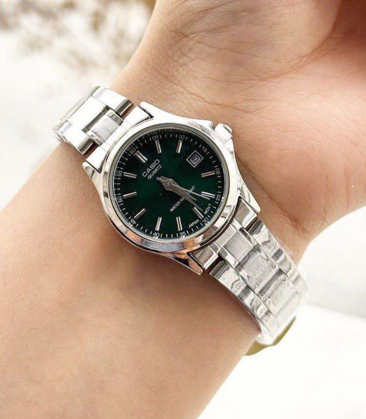 ساعت مچی زنانه کاسیو CASIO مشکی موتور ژاپنی + جعبه