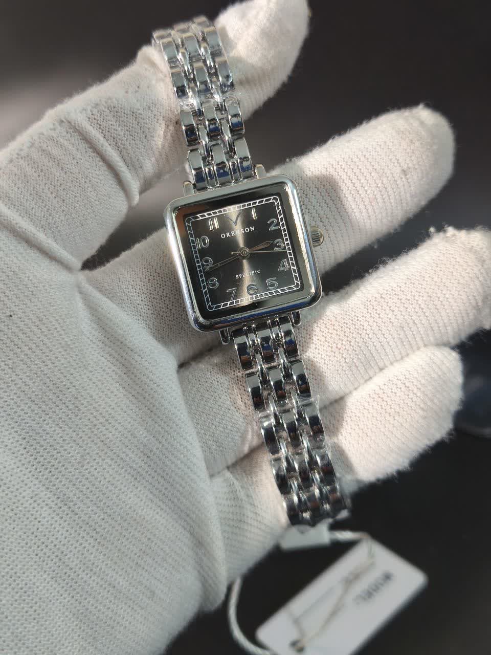 ساعت مچي دستبندي زنانه اورنسون ORENSON قفل پروانه اي خاص