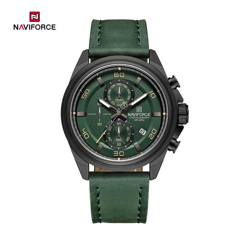 ساعت مچی مردانه نيوی فورس NAVIFORCE مدل Nf8075 ژاپنی رنگ سبز
