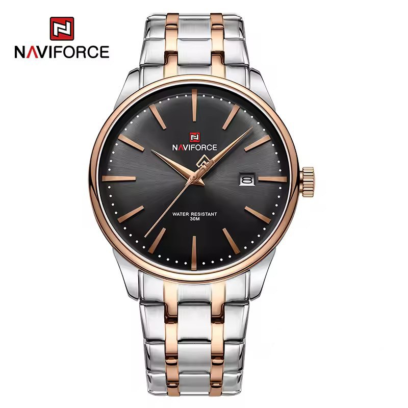 ساعت مچی عقربه ای مردانه نیوی فورس NAVIFORCE مدل Nf9230 قفل پروانه ای