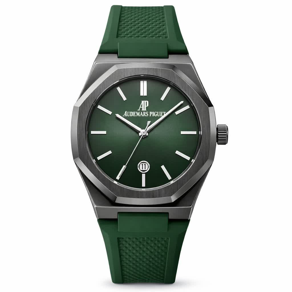 ساعت مچی مردانه طرح اودمار پيگه Audemars Piguet سبز مشکی