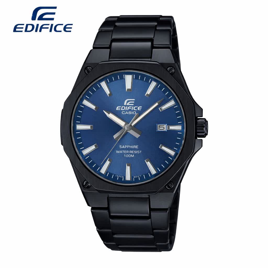 ساعت مچی مردانه کاسيو اديفايس CASIO EDIFICE مشکی سورمه ای +جعبه