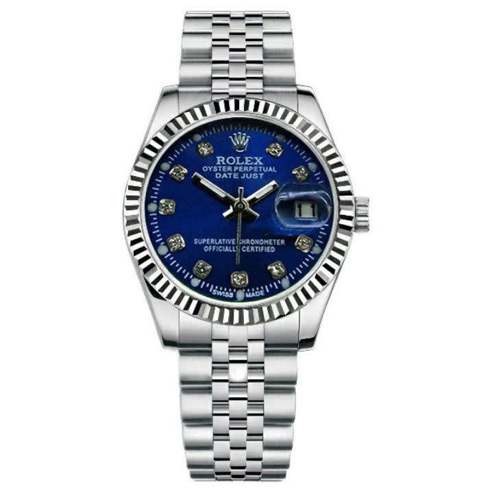 ساعت رولکس دیت جاست مردانه ROLEX Date just تایوان صفحه سرمه ای فوق‌العاده
