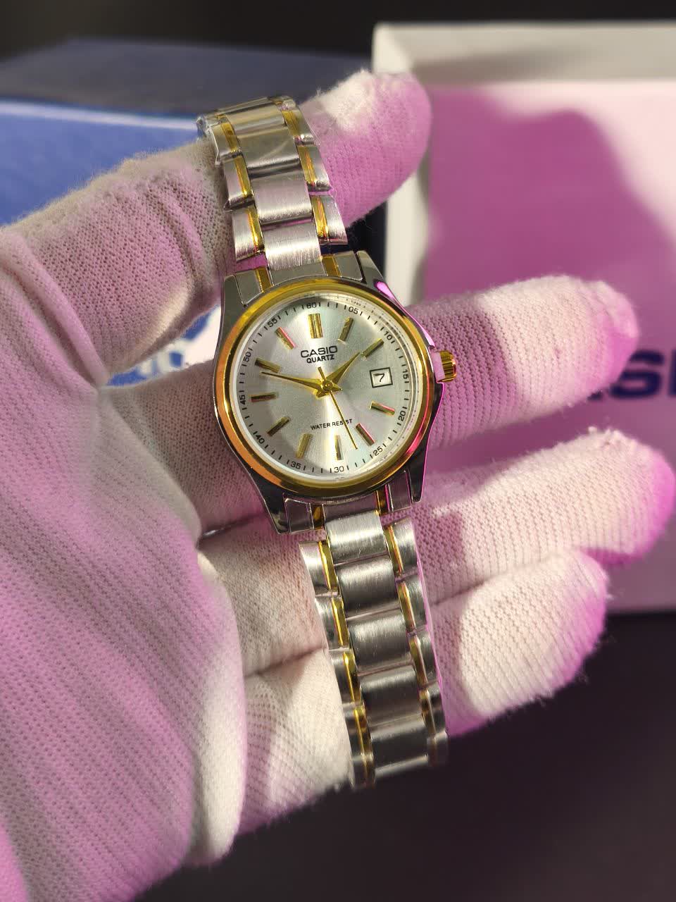 ساعت مچي زنانه کاسيو CASIO موتور ژاپني +جعبه