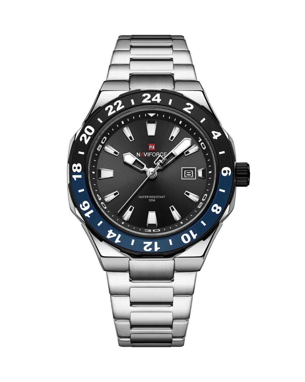 ساعت مچي عقربه اي مردانه نيوي فورس NAVIFORCE مدل Nf9249 موتور ژاپني