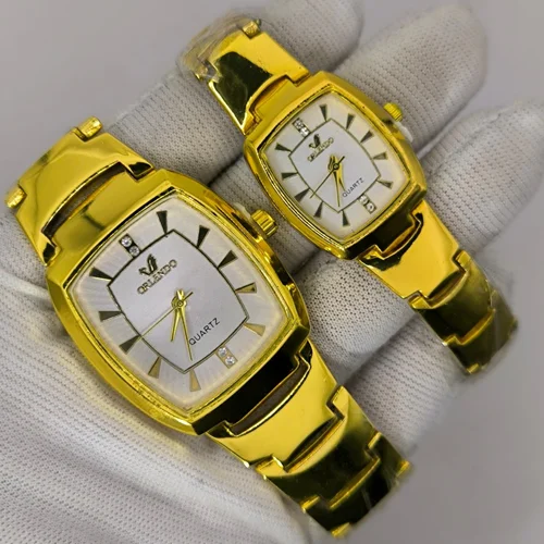 ست ساعت مچی زنانه و مردانه اورلیندو ORLANDO طلایی