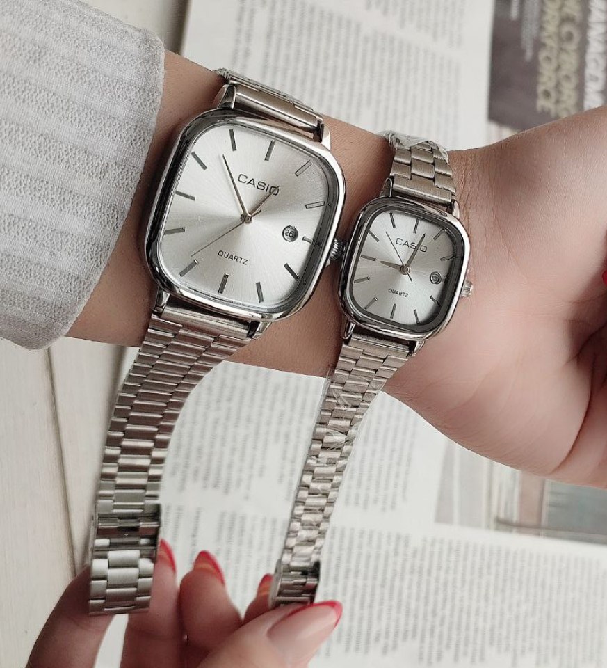 ست ساعت مچي زنانه و مردانه کاسيو اولدمانيCASIO موتور ژاپن