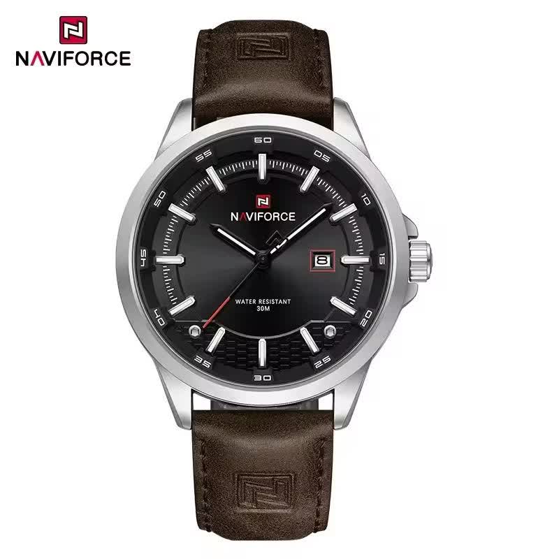 ساعت مچي مردانه نيوي فورس NAVIFORCE مدل Nf9248 بند چرمي