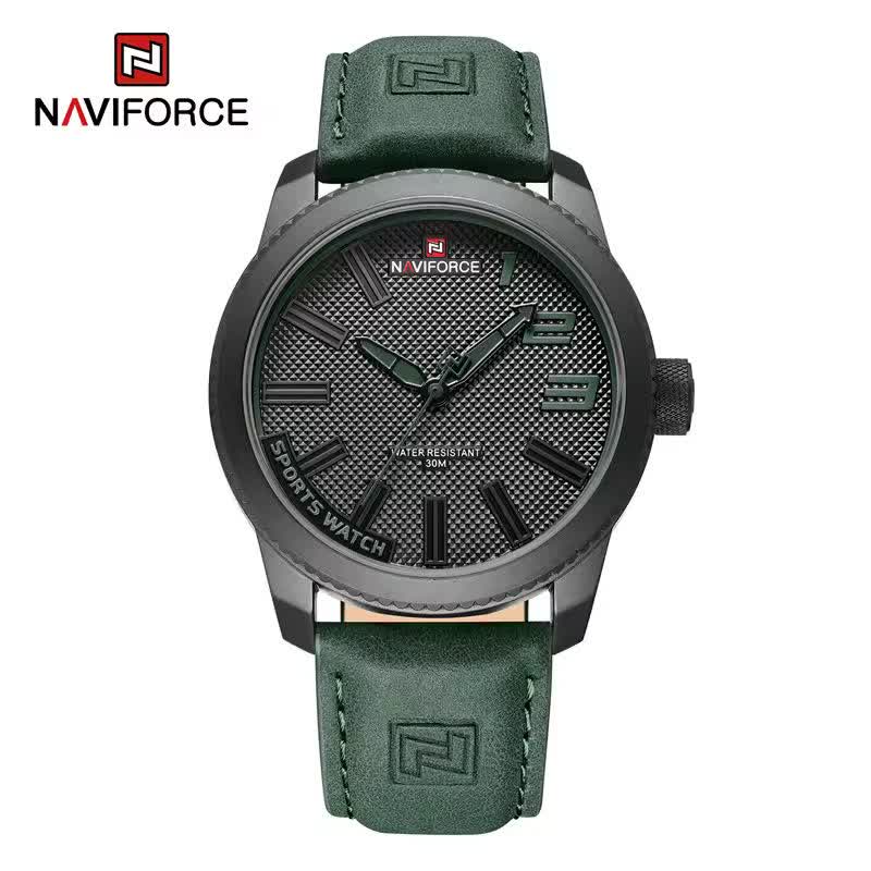 ساعت مچی مردانه نیوی فورس NAVIFORCE مدل nf9092 ژاپنی بند سبز