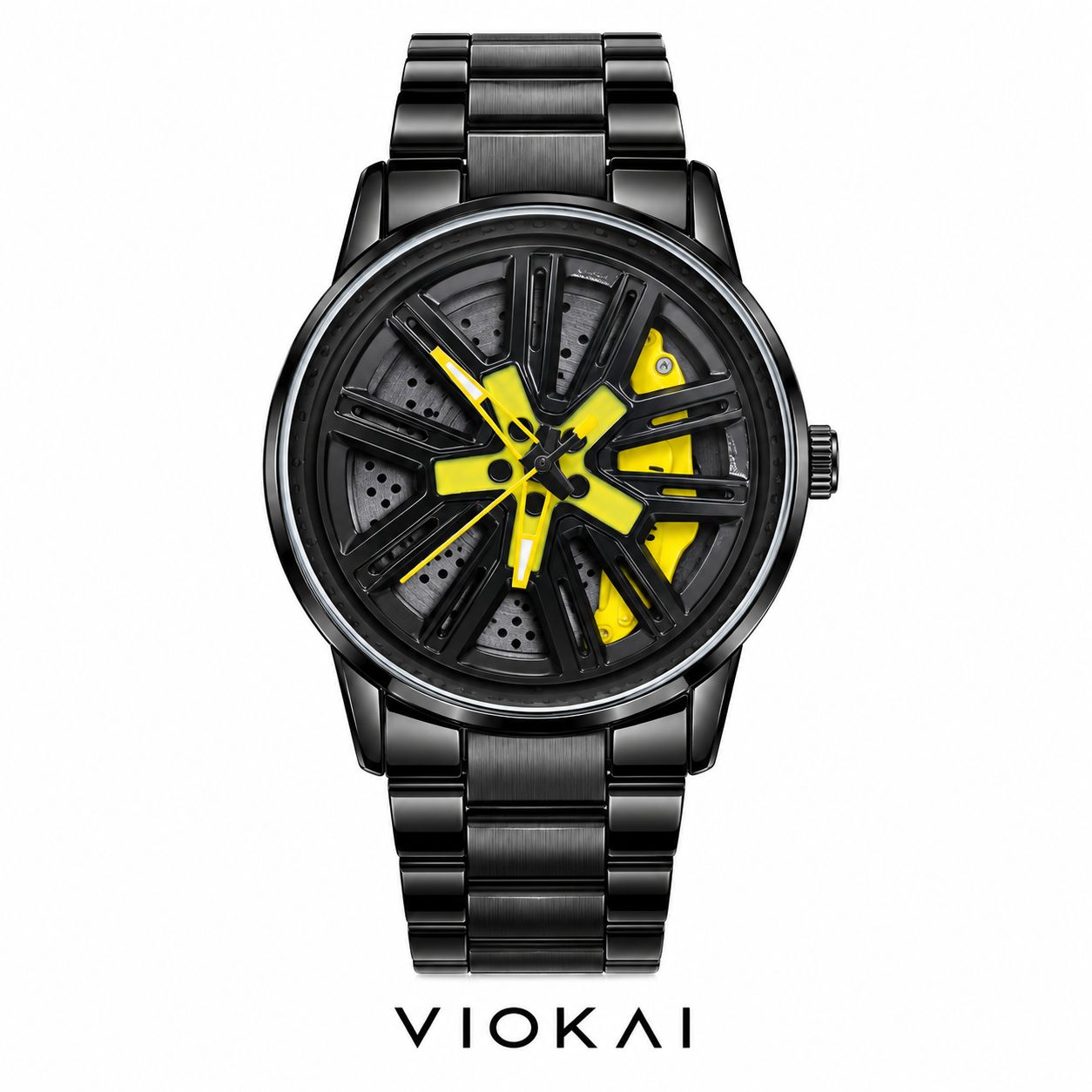 ساعت مچی رینگ چرخان مردانه ویکیویا VIOKAI مشکی مدل 1