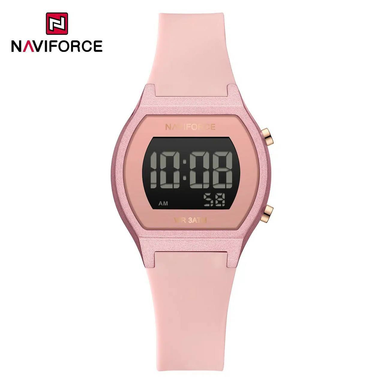 ساعت مچی دیجیتال زنانه نیوی فورس NAVIFORCE مدل Nf5064 بند رابر