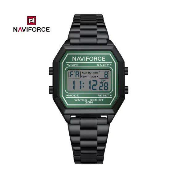 ساعت مچی دیجیتال مردانه نیوی فورس NAVIFORCE مدل NF5063 مشکی + فول