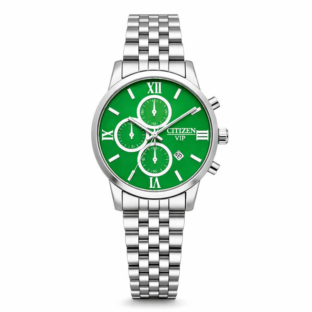 ساعت مچی زنانه سيتيزن CITIZEN VIP نقره ای سبز