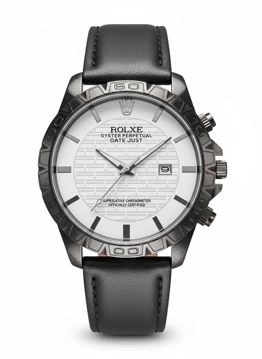 ساعت مچی مردانه رولکس دیت جاس quality ROLEX صفحه سفید