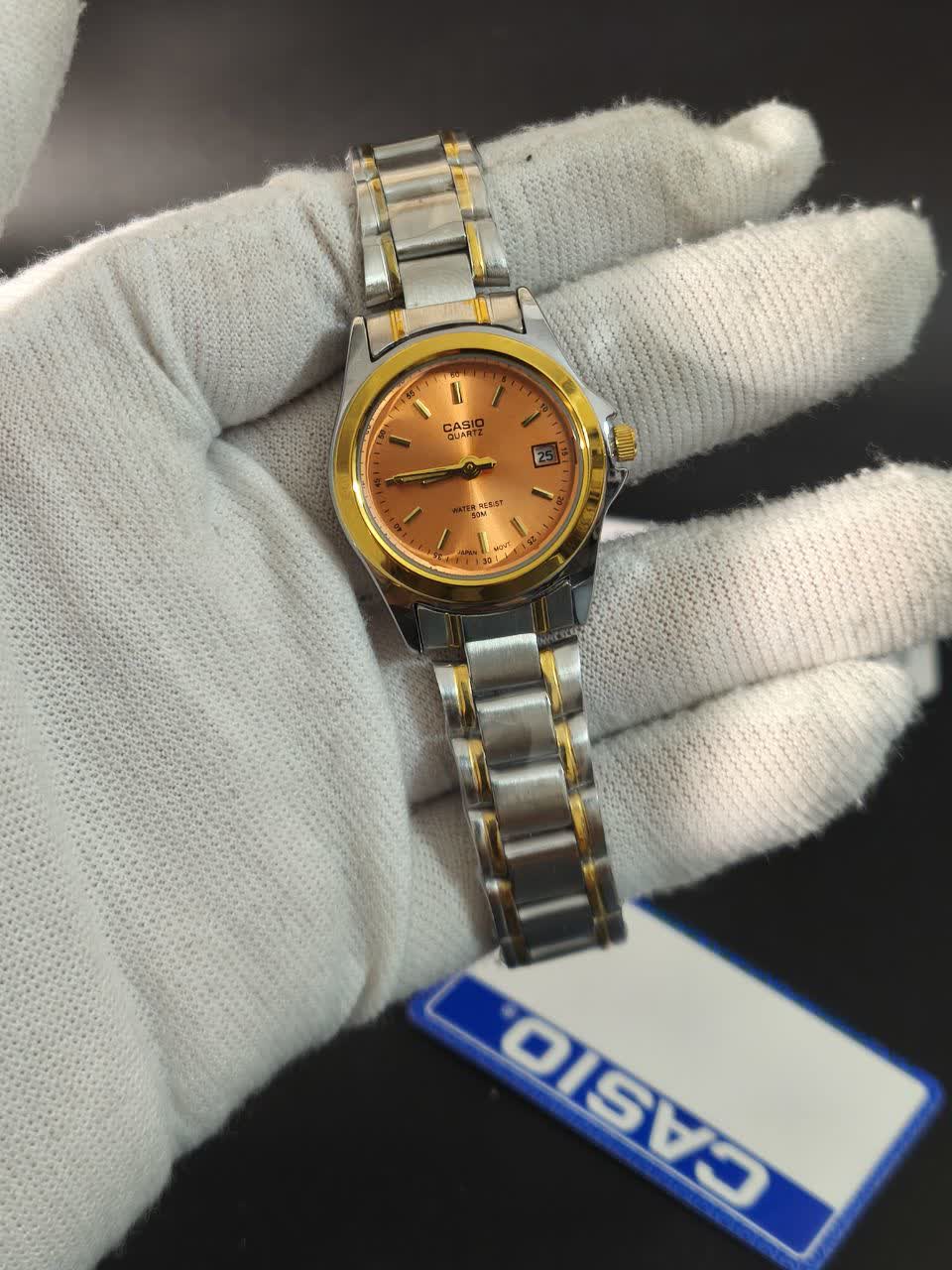 ساعت مچي عقربه اي زنانه کاسيو CASIO موتور ژاپن