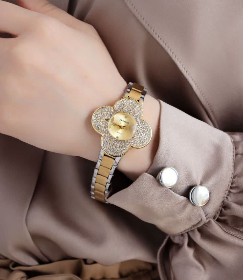 ساعت مچي زنانه امپاور EMPOWER طرح گل نگيني