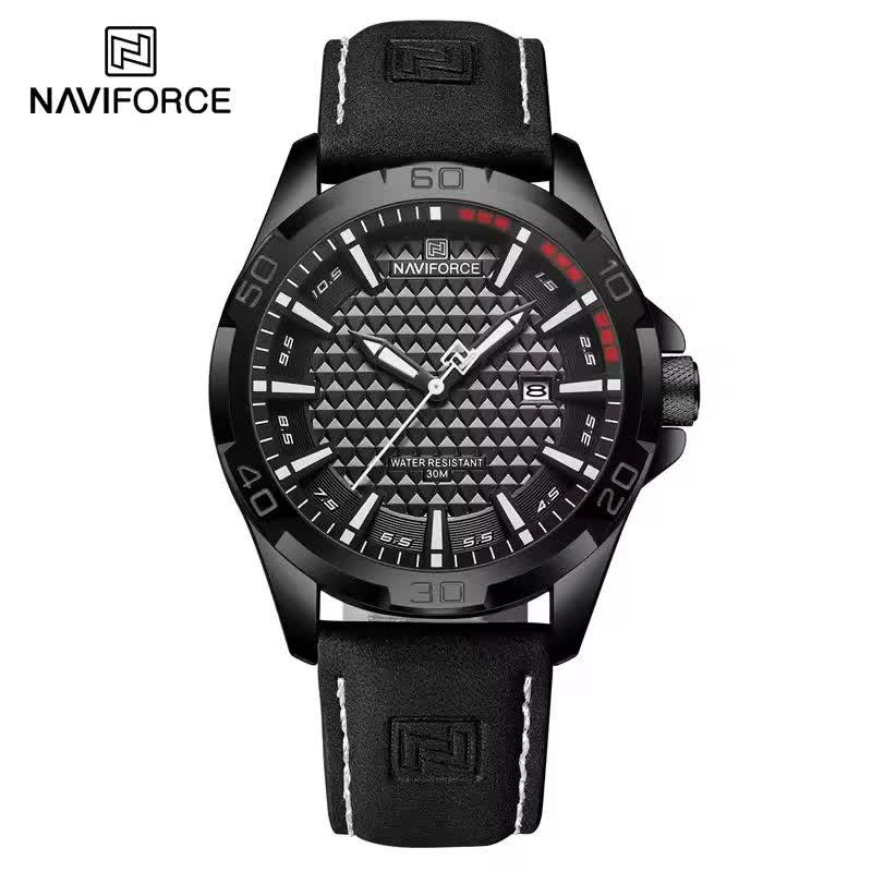 ساعت مچي عقربه اي مردانه نيوي فورس NAVIFORCE مدل Nf8023 مشکي