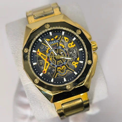 ساعت مچی مردانه اتوماتیک برند فسیل پشت لنگر دار FOSSIL