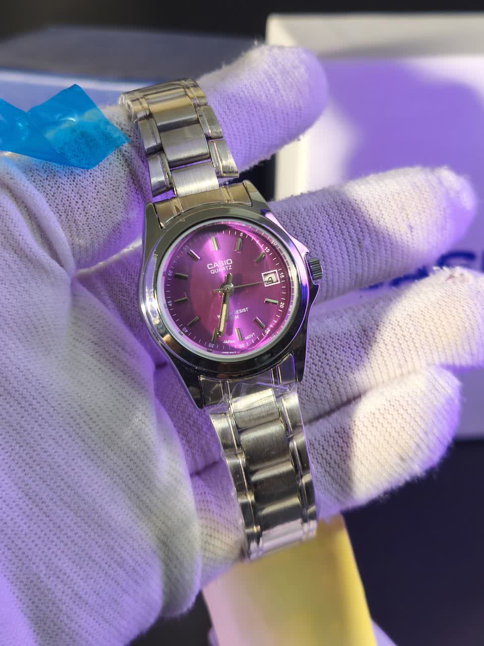 ساعت مچي زنانه کاسيو CASIO موتور ژاپني +جعبه