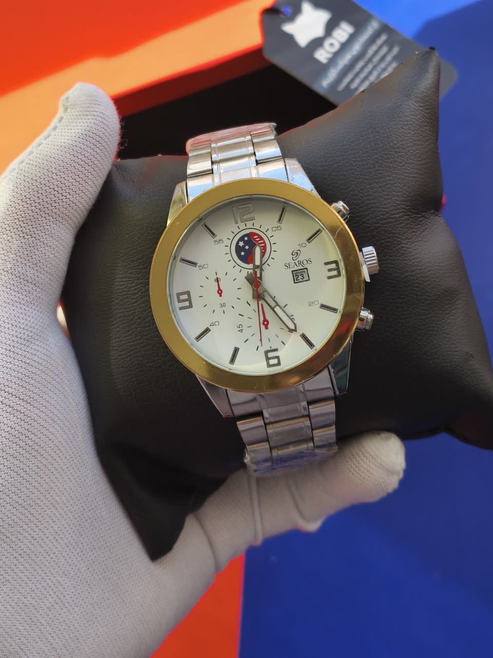 ساعت مچي مردانه ساروس SEAROS طرح سه موتوره