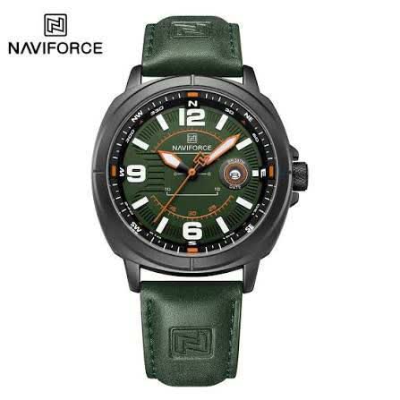ساعت مچي عقربه اي مردانه نيوي فورس NAVIFORCE مدل Nf8078 بند چرمي