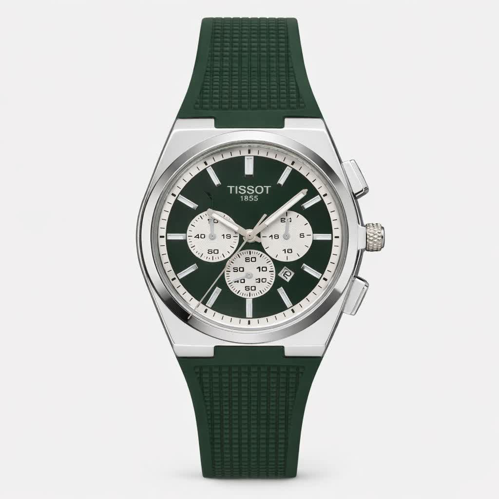 ساعت مچی عقربه ای مردانه تيسوت TISSOT سبز نقره ای