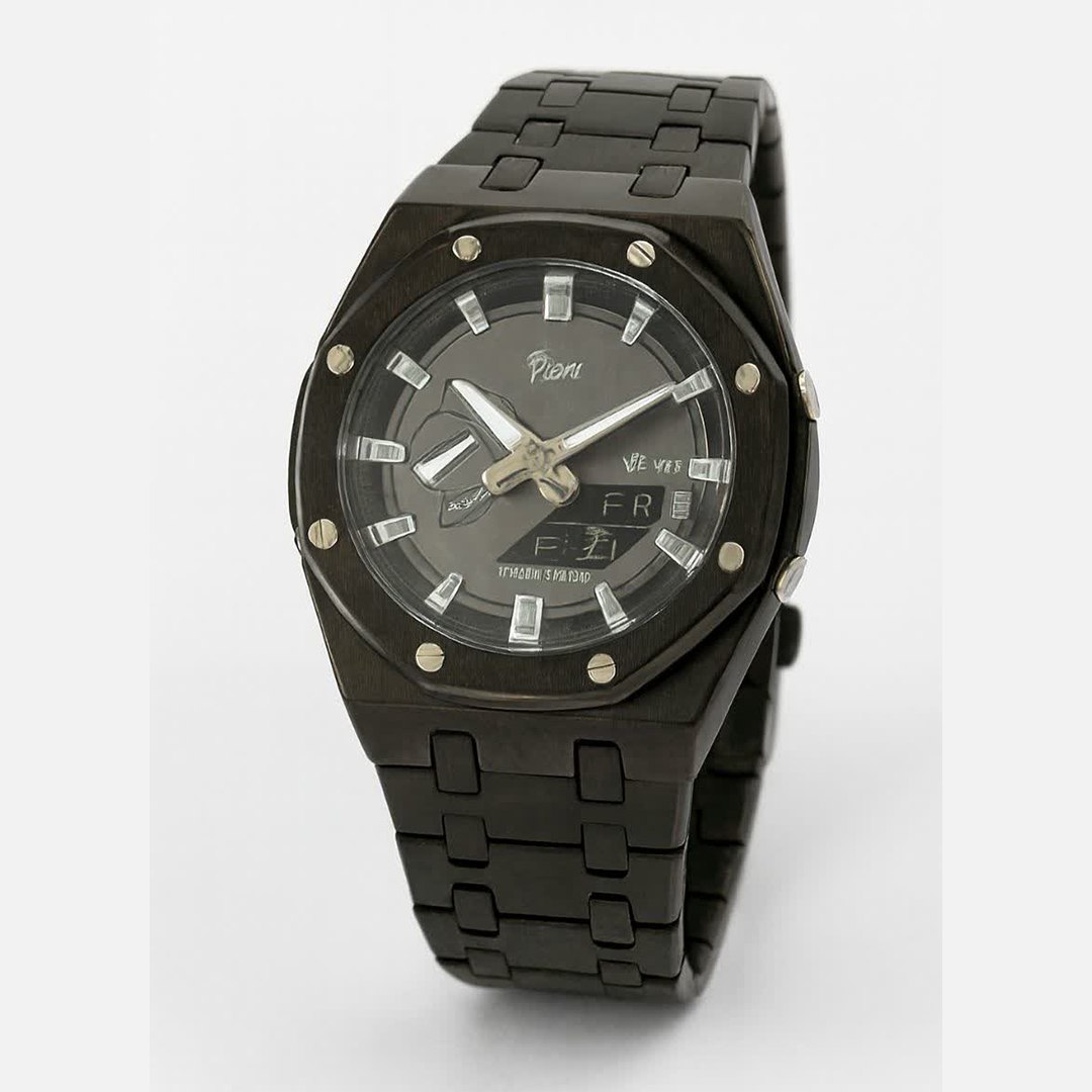 ساعت مچي مردانه پتک patta مدل 1816 SIWT با نمايشگر دوگانه عقربه اي و ديجيتال اورجينال