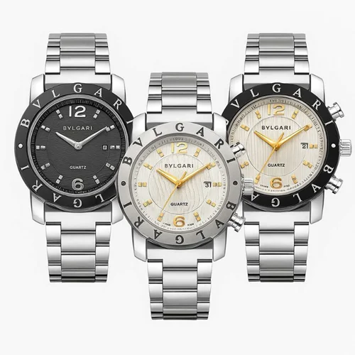 ساعت مچی مردانه برند بولگاری BOLGARI بند استیل