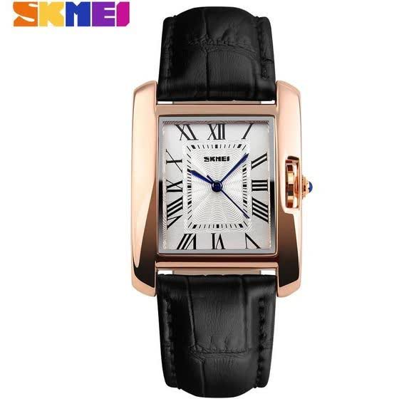 ساعت مچي زنانه اسکمي SKMEI مدل 1068 بند چرمي