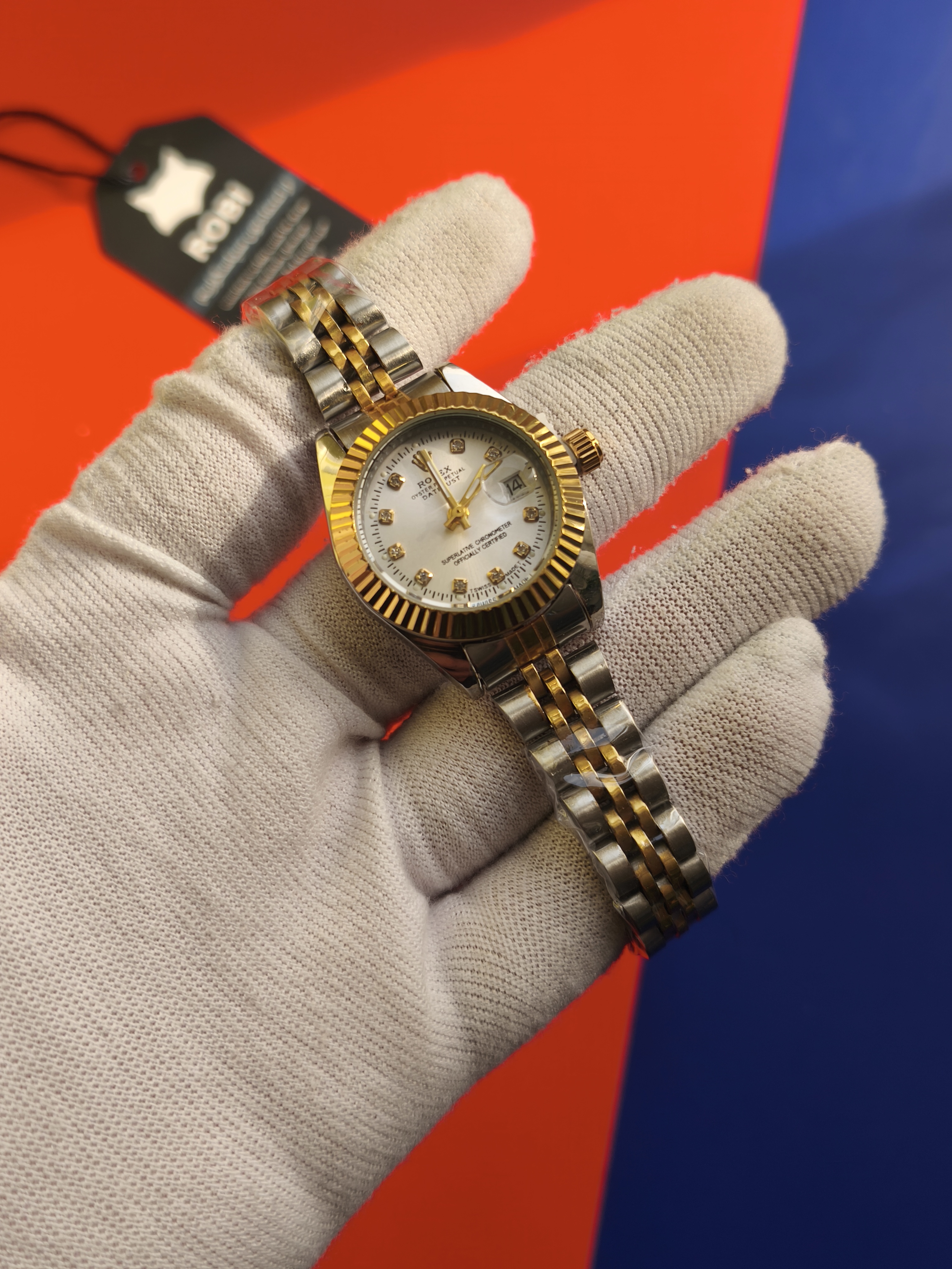 ساعت رولکس دیت جاست زنانه ROLEX Date just کیفیت عالی صفحه سفید