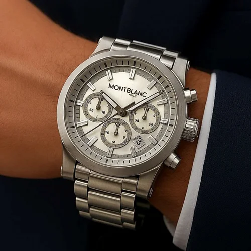 ساعت مچی مردانه برند مونت بلانک سه موتور فعال مدل 0328
