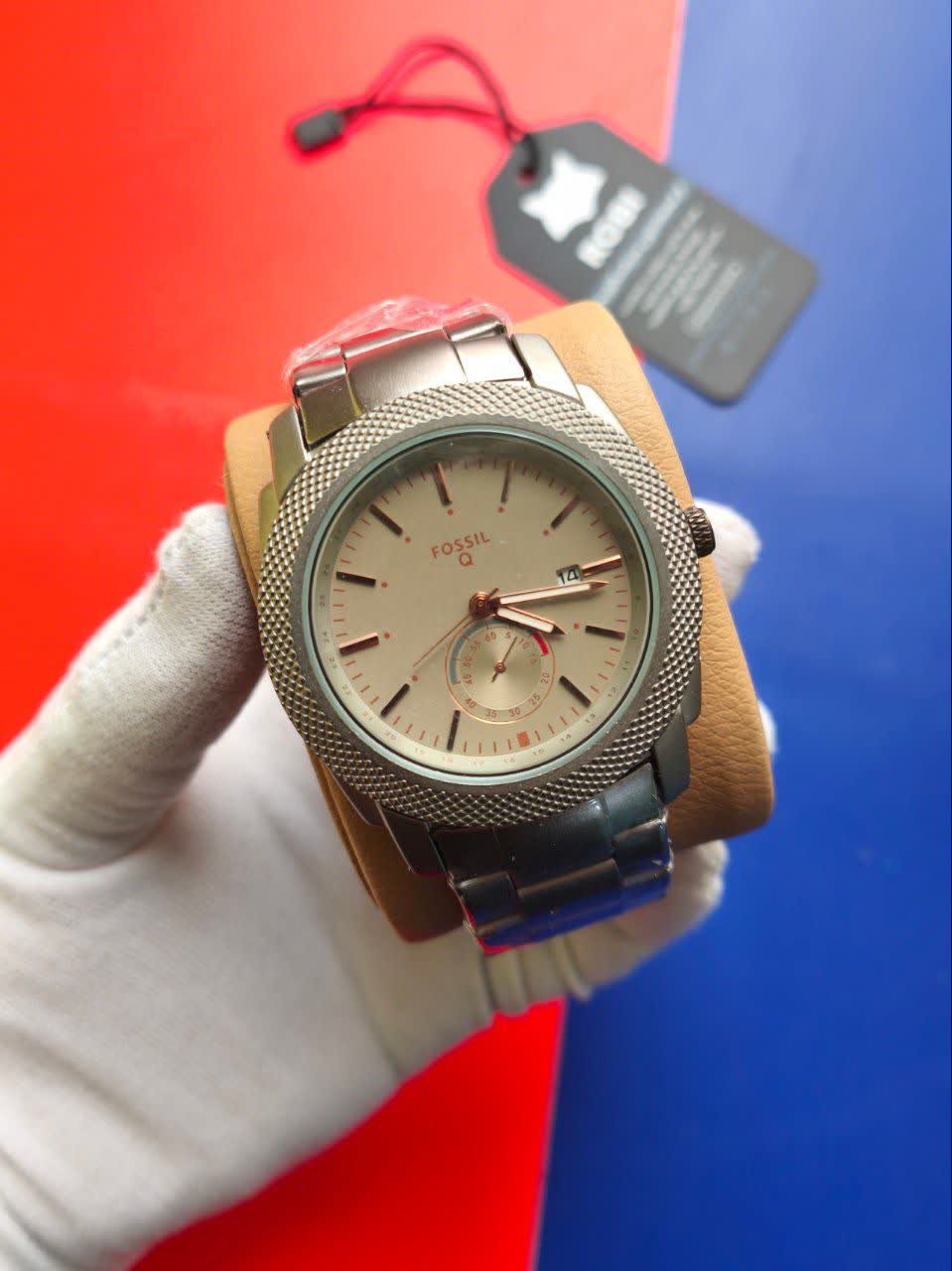 ساعت مچي مردانه برند فسيل کيفيت بالا FOSSIL با اصالت + هديه