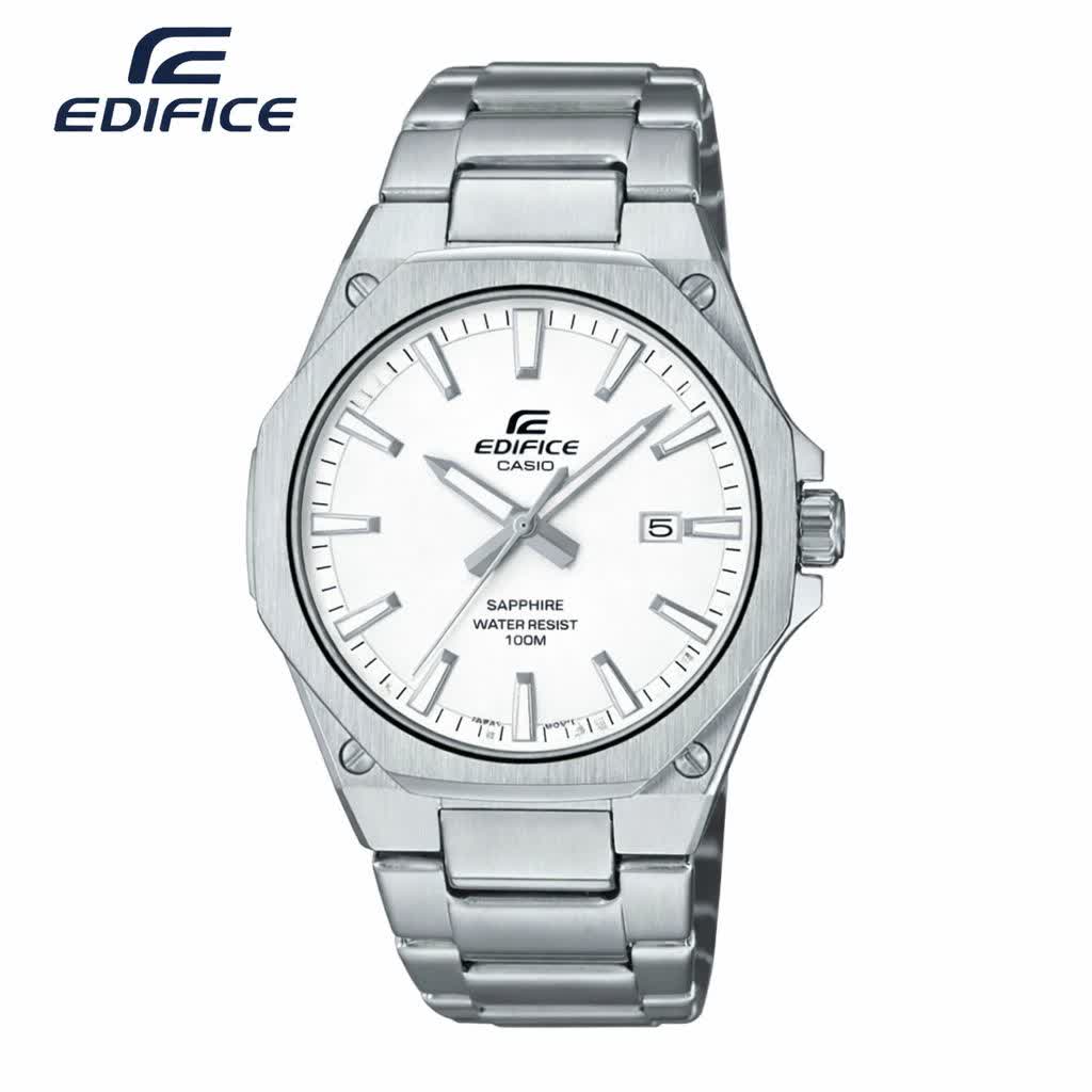 ساعت مچی مردانه کاسيو اديفايس CASIO EDIFICE استيل سفيد +جعبه