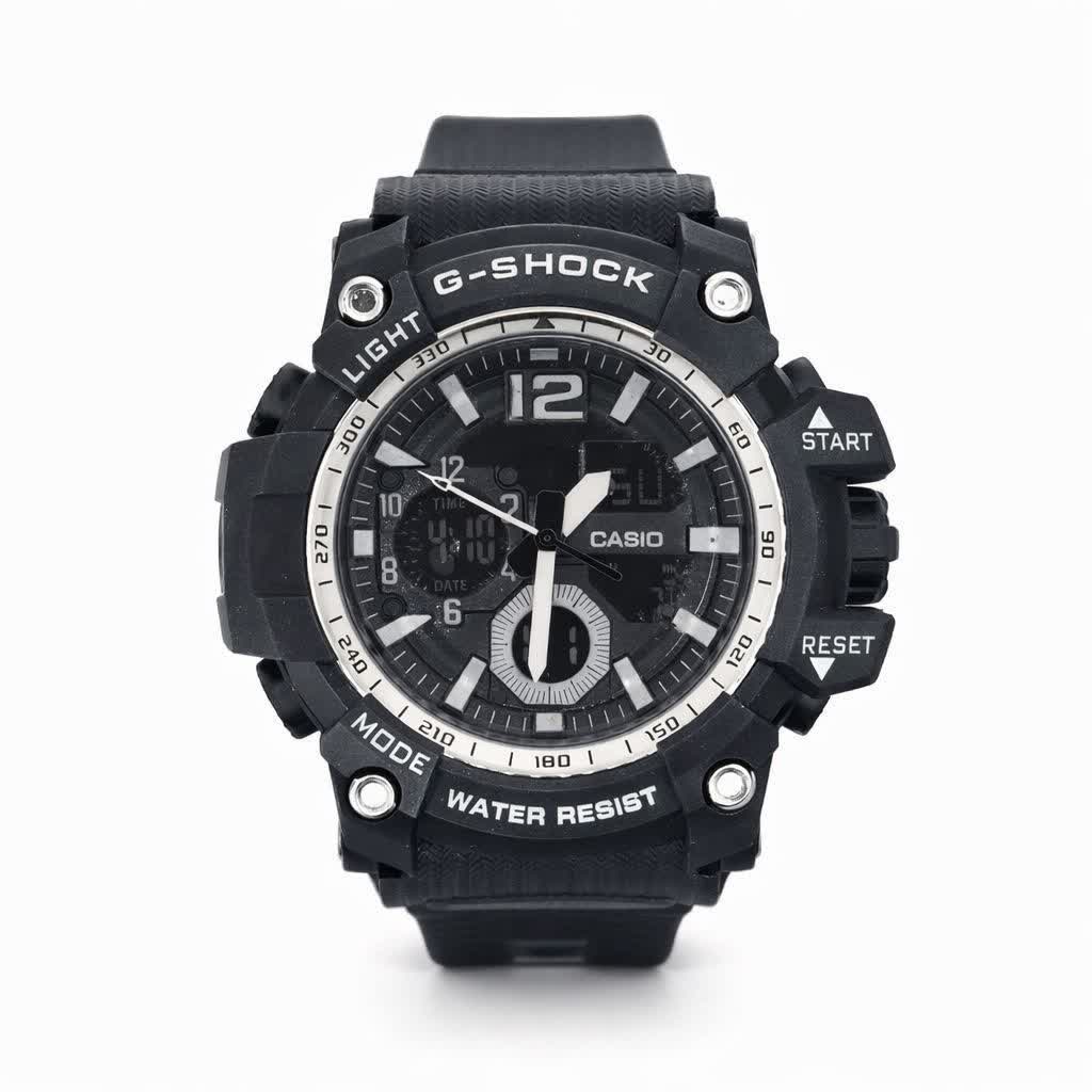 ساعت مچی مردانه عقربه ای و ديجيتال کاسيو جيشاک CASIO G-SHOOK مدل 14 مشکی