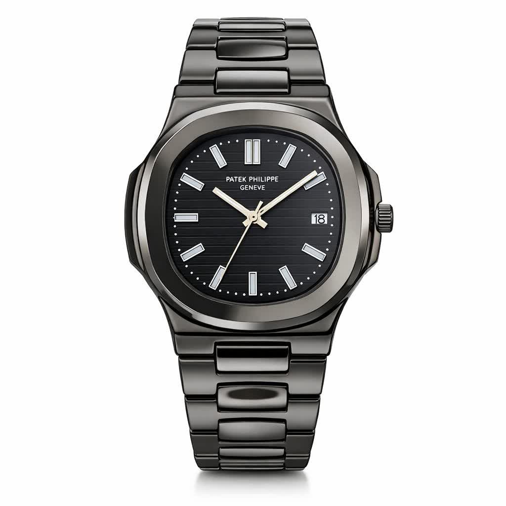 ساعت مچی عقربه ای مردانه پتک فيليپ PATEKPHILIPPE فول مشکی